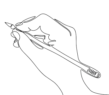 Hand writing illustration