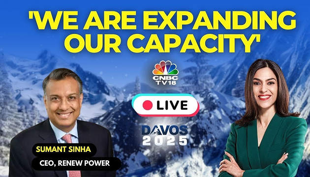 Davos World Economic Forum live: ReNew CEO Sumant Sinha exclusive